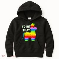Costume Cinco De Mayo Funny Ideas I'd Hit That Pinata Kids Hoodie thumb 0
