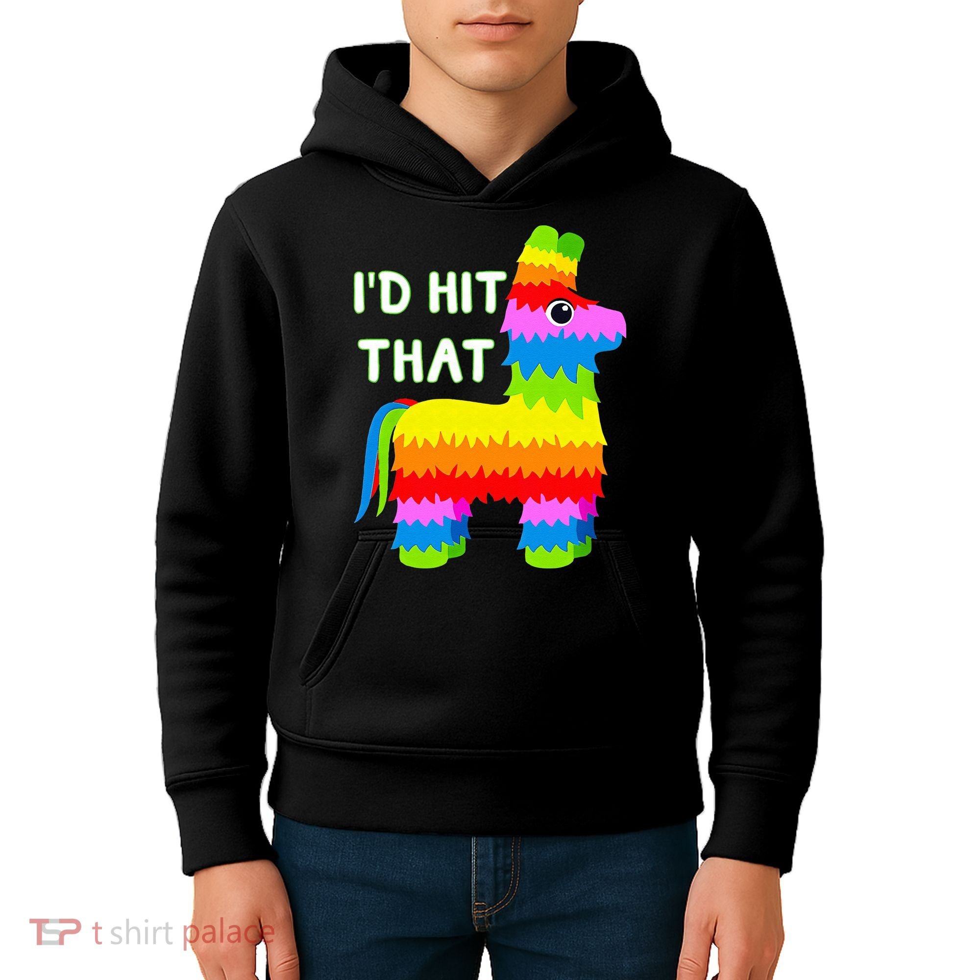 Costume Cinco De Mayo Funny Ideas I'd Hit That Pinata Kids Hoodie