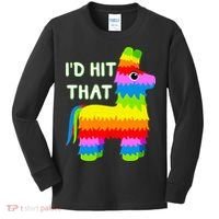 Costume Cinco De Mayo Funny Ideas I'd Hit That Pinata Kids Long Sleeve Shirt thumb 0
