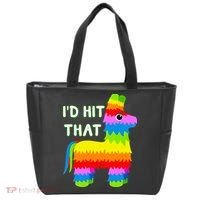 Costume Cinco De Mayo Funny Ideas I'd Hit That Pinata Tote Bag thumb 0
