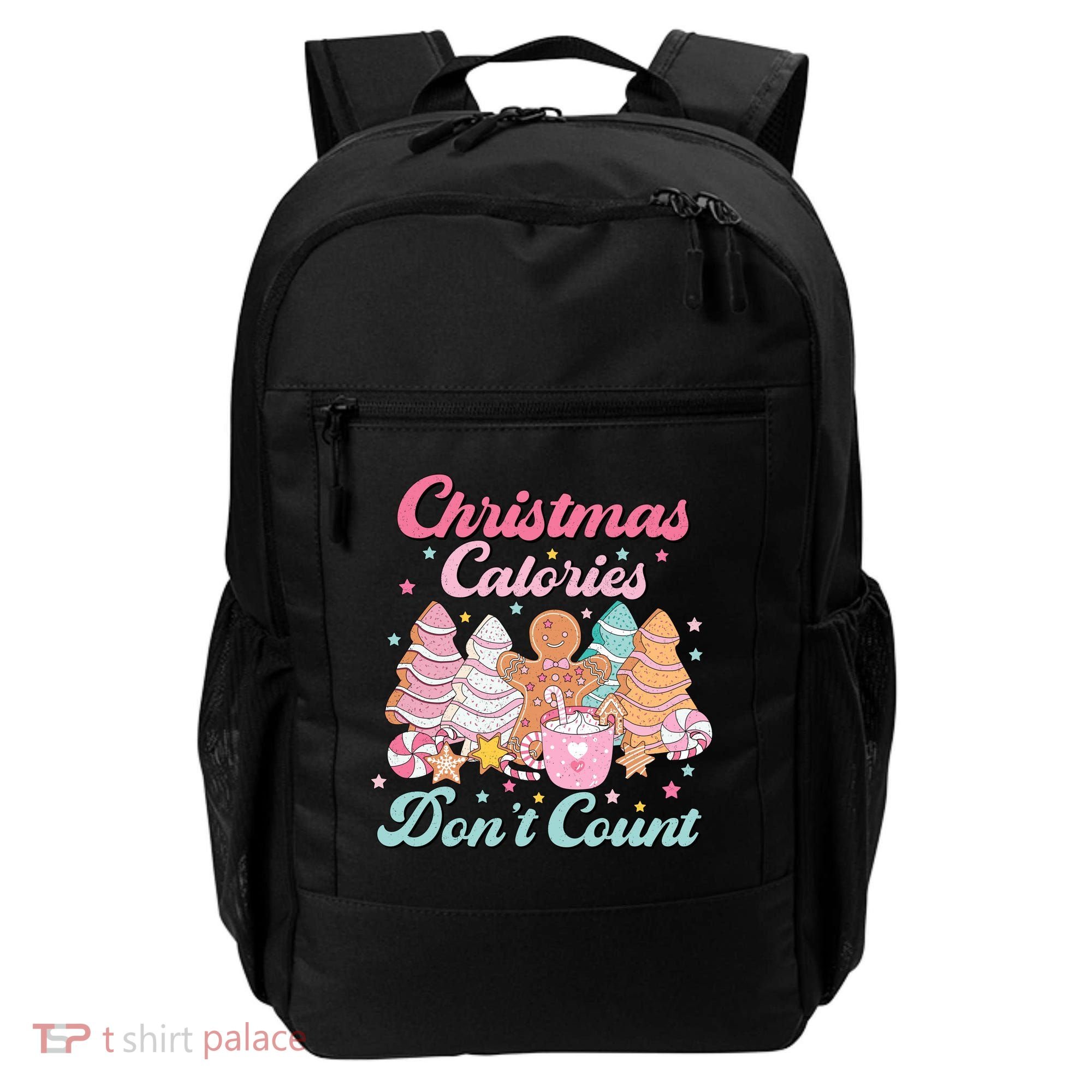Christmas Calories Dont Count Funny Holiday Backpack