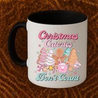 Christmas Calories Dont Count Funny Holiday Coffee Mug thumb 2