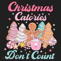 Christmas Calories Dont Count Funny Holiday Beanie thumb 2