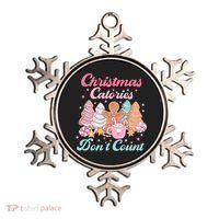 Christmas Calories Dont Count Funny Holiday Ornament thumb 0
