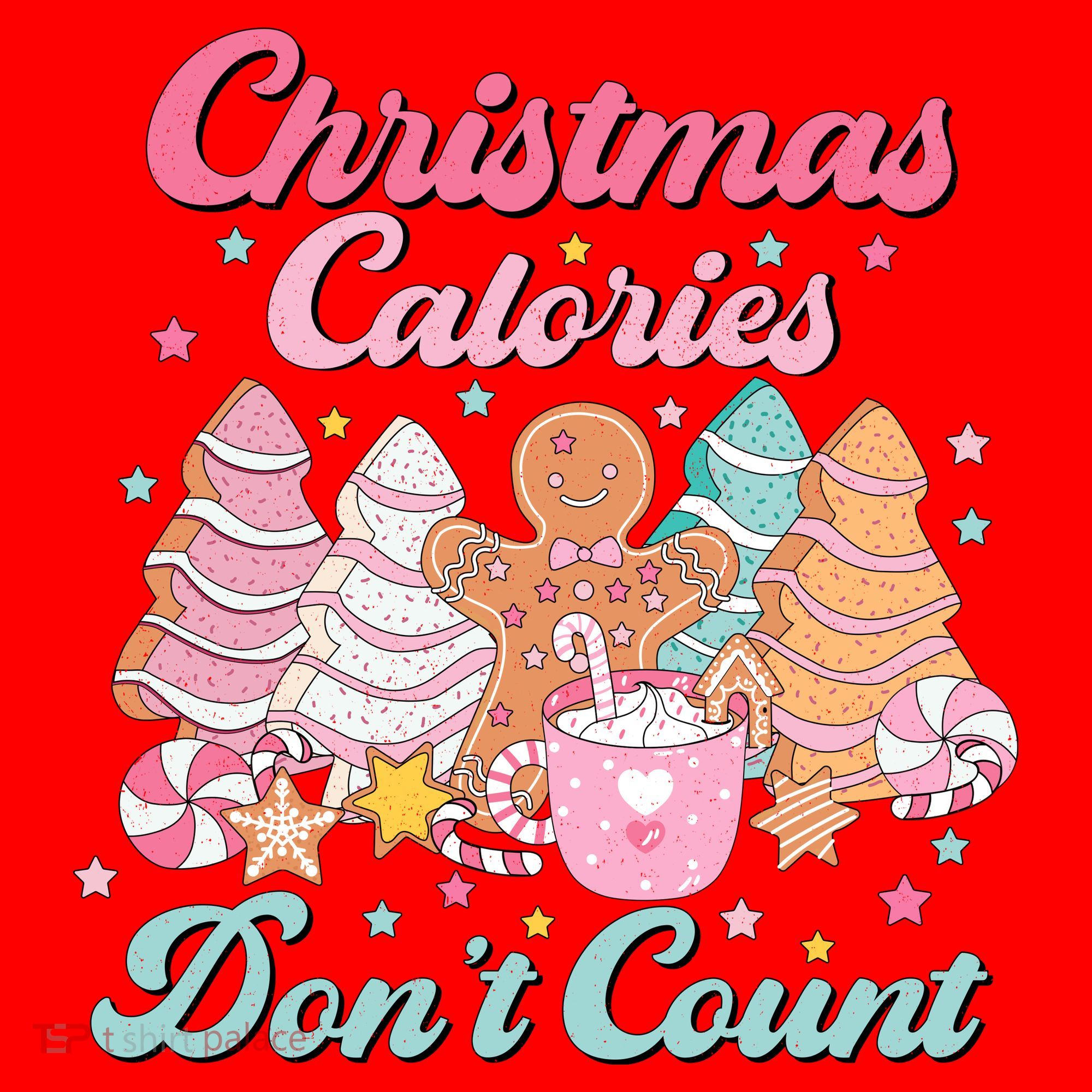 Christmas Calories Dont Count Funny Holiday Santa Hat
