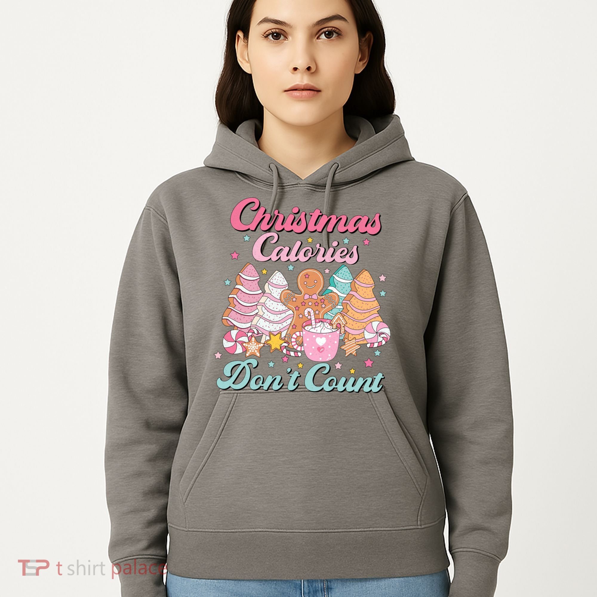 Christmas Calories Dont Count Funny Holiday Hoodie
