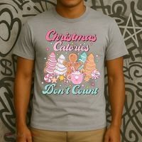 Christmas Calories Dont Count Funny Holiday T-Shirt thumb 3