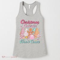 Christmas Calories Dont Count Funny Holiday Women's Tank Top thumb 0