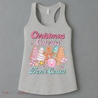 Christmas Calories Dont Count Funny Holiday Women's Tank Top thumb 3