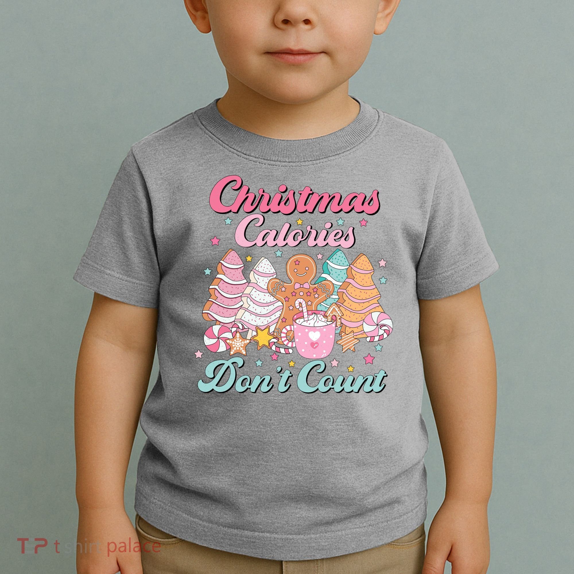 Christmas Calories Dont Count Funny Holiday Toddler T-Shirt