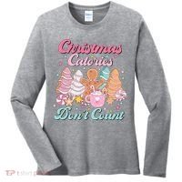 Christmas Calories Dont Count Funny Holiday Women's Long Sleeve Shirt thumb 0