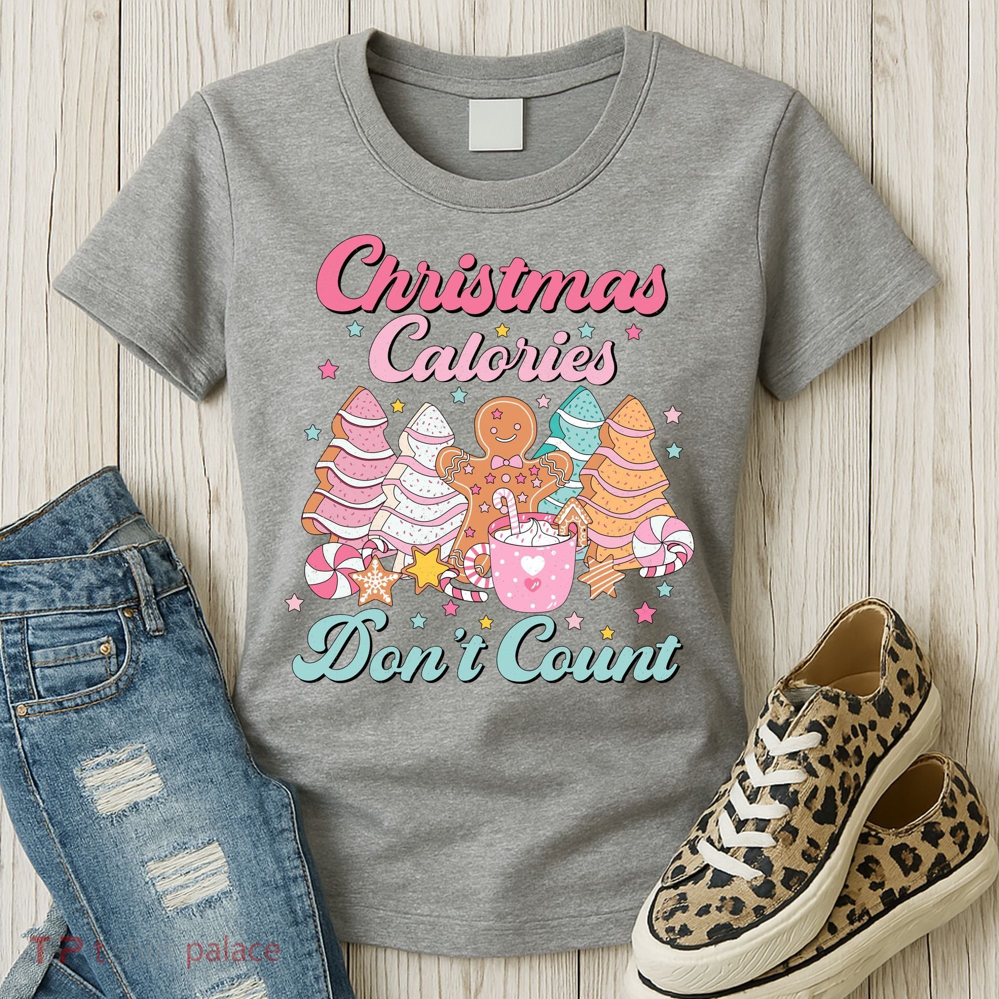Christmas Calories Dont Count Funny Holiday Women's T-Shirt