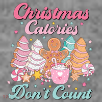 Christmas Calories Dont Count Funny Holiday Kids Sweatshirt thumb 2