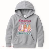 Christmas Calories Dont Count Funny Holiday Kids Hoodie thumb 0