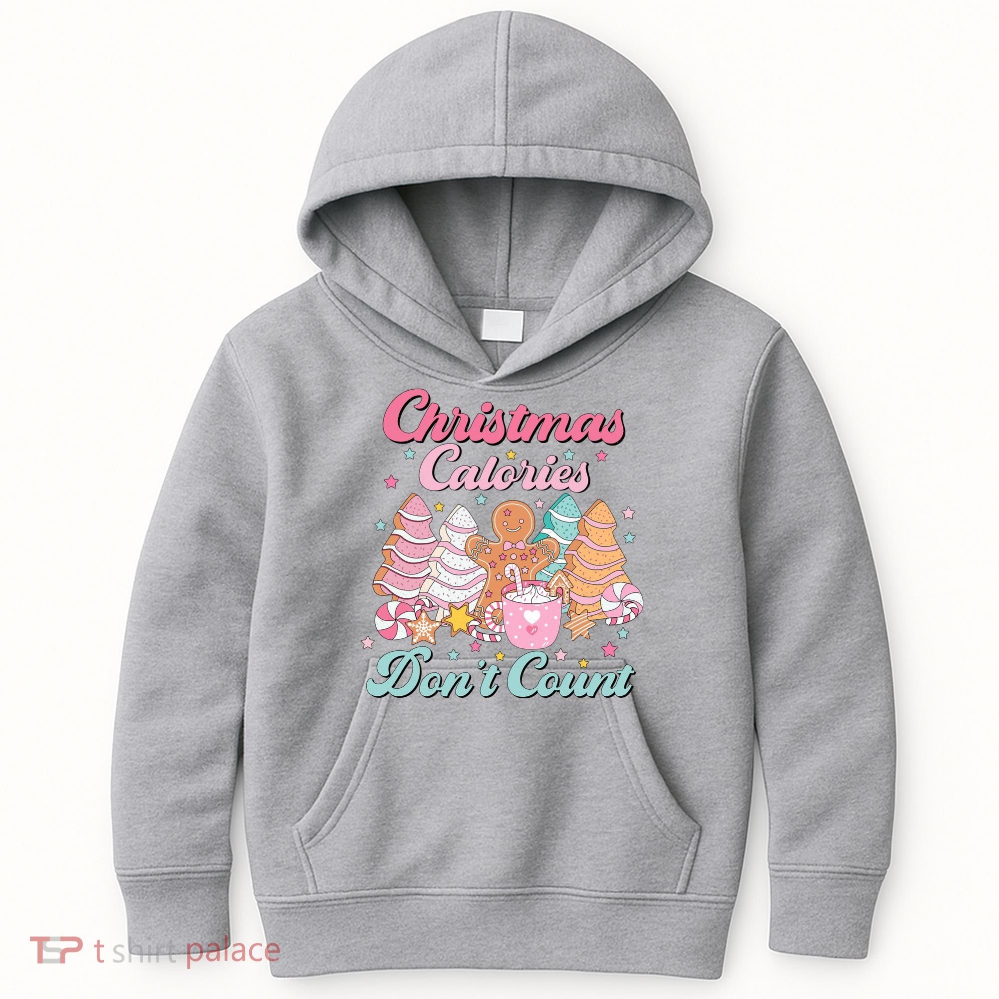 Christmas Calories Dont Count Funny Holiday Kids Hoodie