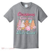 Christmas Calories Dont Count Funny Holiday Kids T-Shirt thumb 0