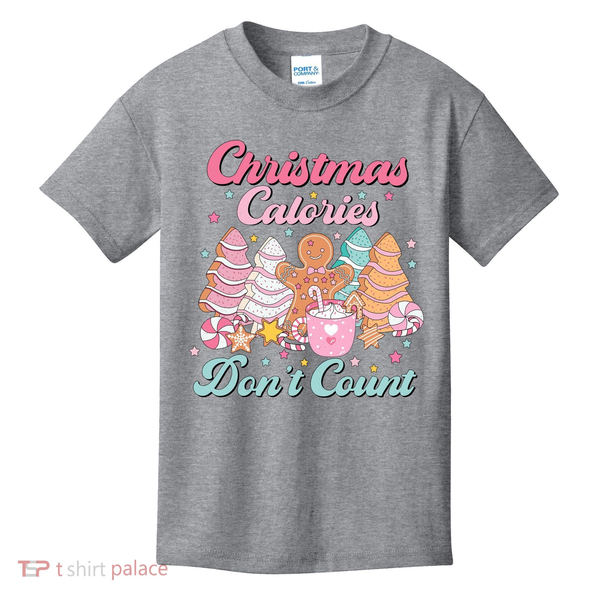 Christmas Calories Dont Count Funny Holiday Kids T-Shirt