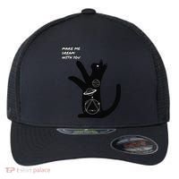 Cosmic Cat Dream Make Me Dream With You Flexfit Unipanel Trucker Cap thumb 0