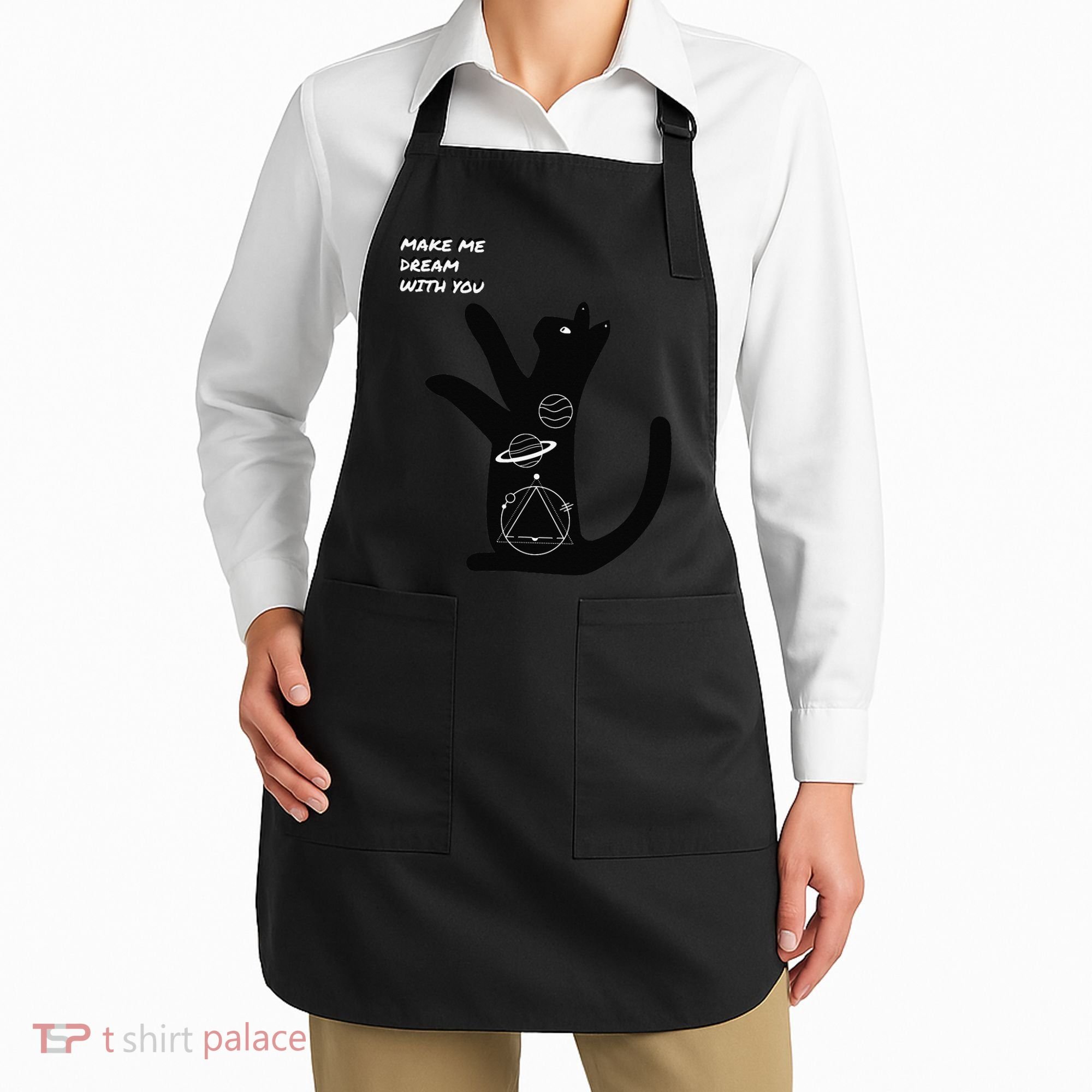 Cosmic Cat Dream Make Me Dream With You Apron