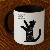 Cosmic Cat Dream Make Me Dream With You Coffee Mug thumb 2