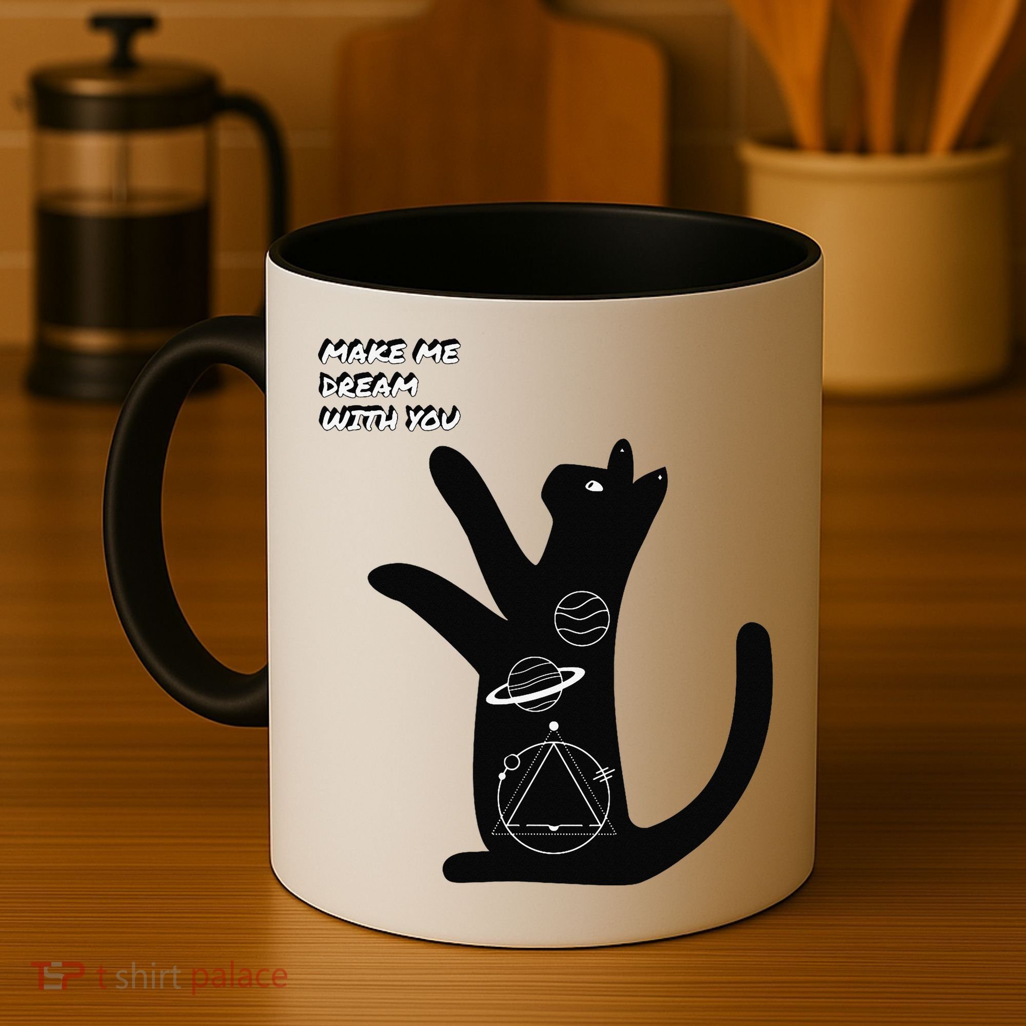 Cosmic Cat Dream Make Me Dream With You Coffee Mug