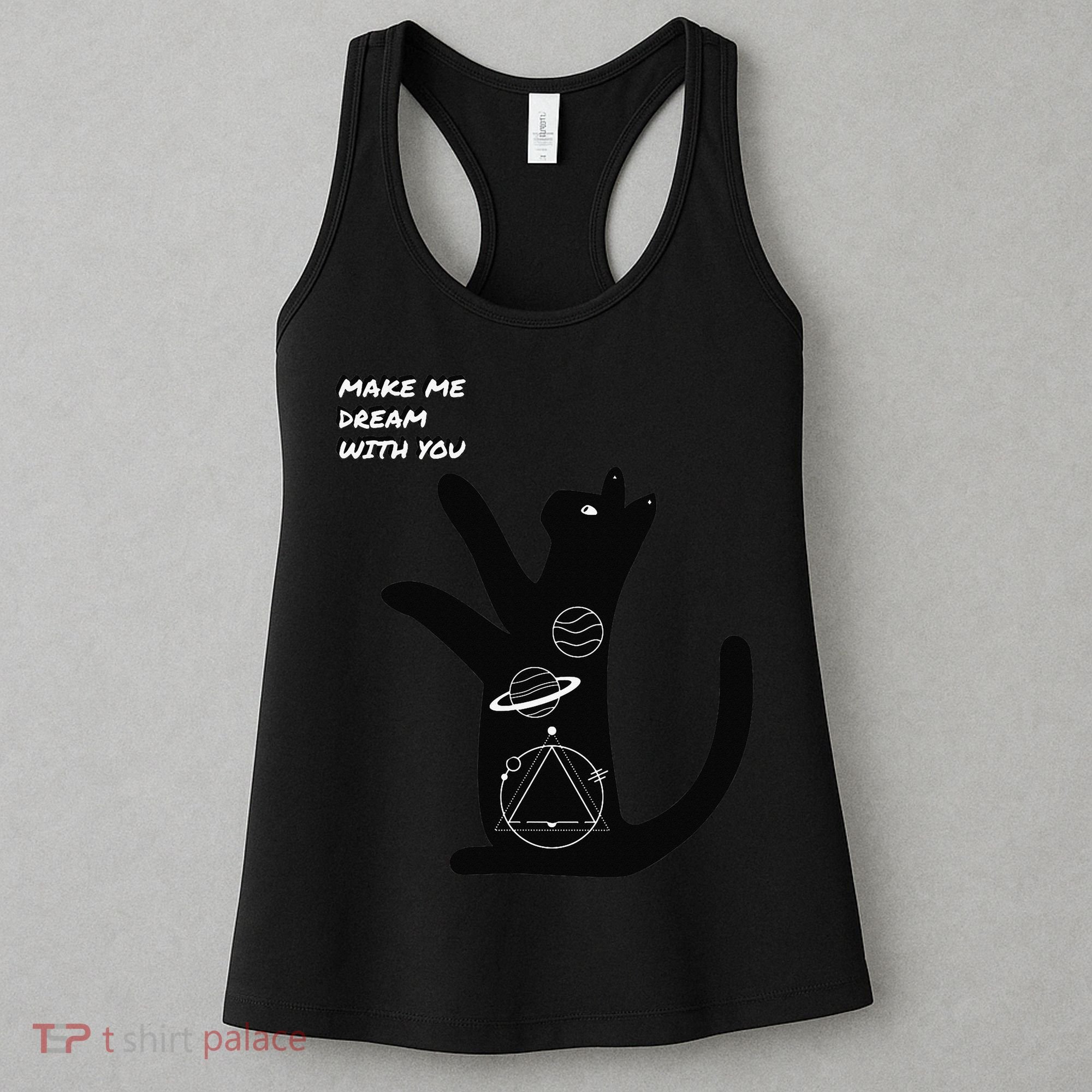 Cosmic Cat Dream Make Me Dream With You Women's Tank Top