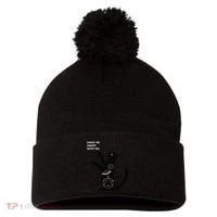 Cosmic Cat Dream Make Me Dream With You Pom Pom 12in Knit Beanie thumb 0