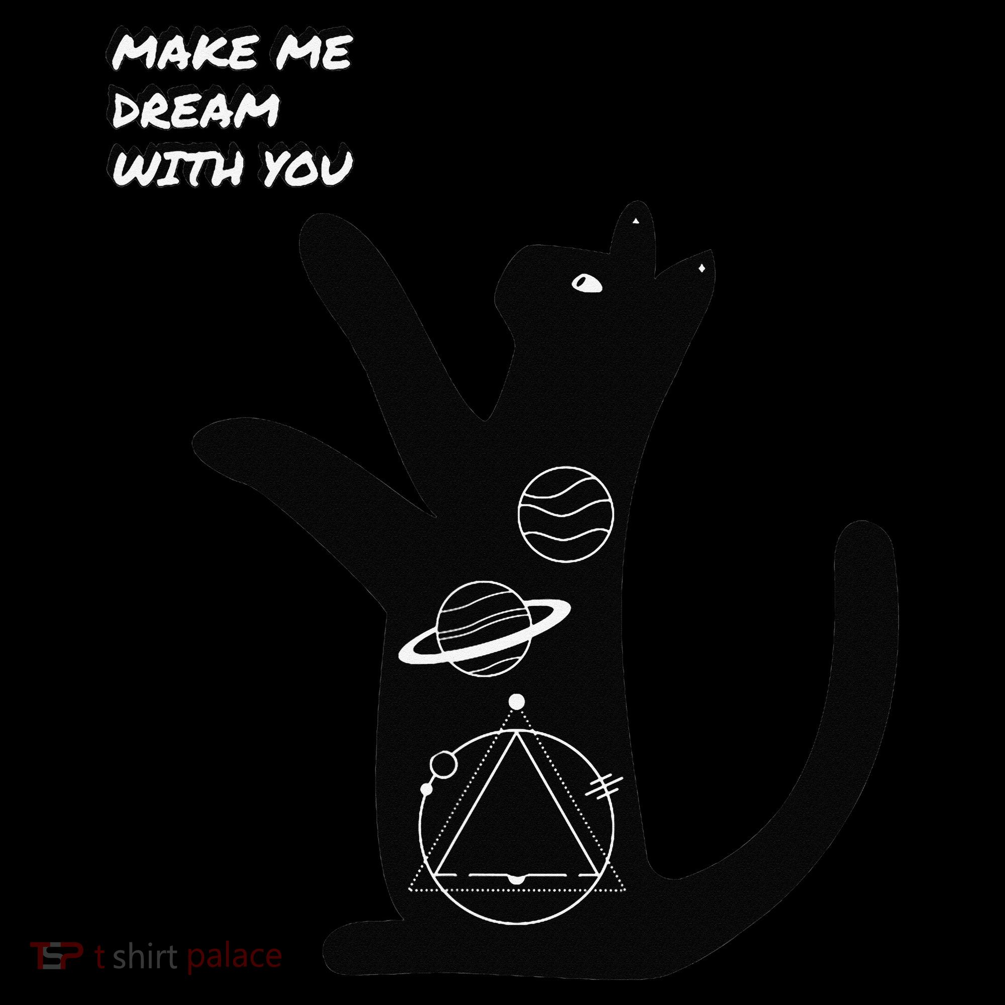 Cosmic Cat Dream Make Me Dream With You Pom Pom 12in Knit Beanie