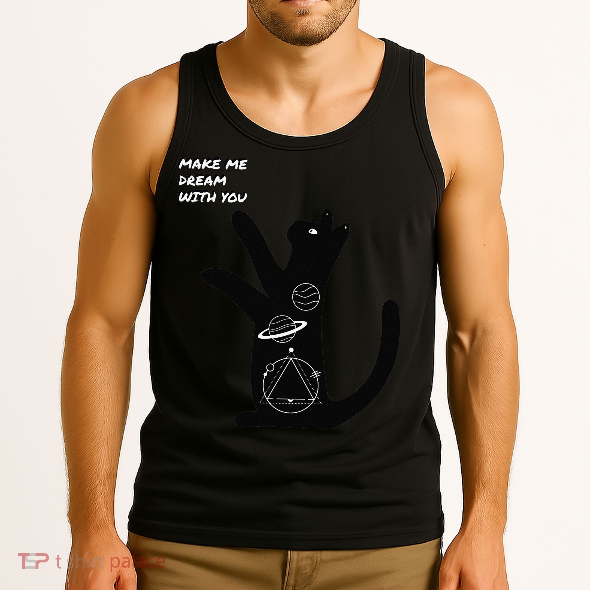 Cosmic Cat Dream Make Me Dream With You Tank Top