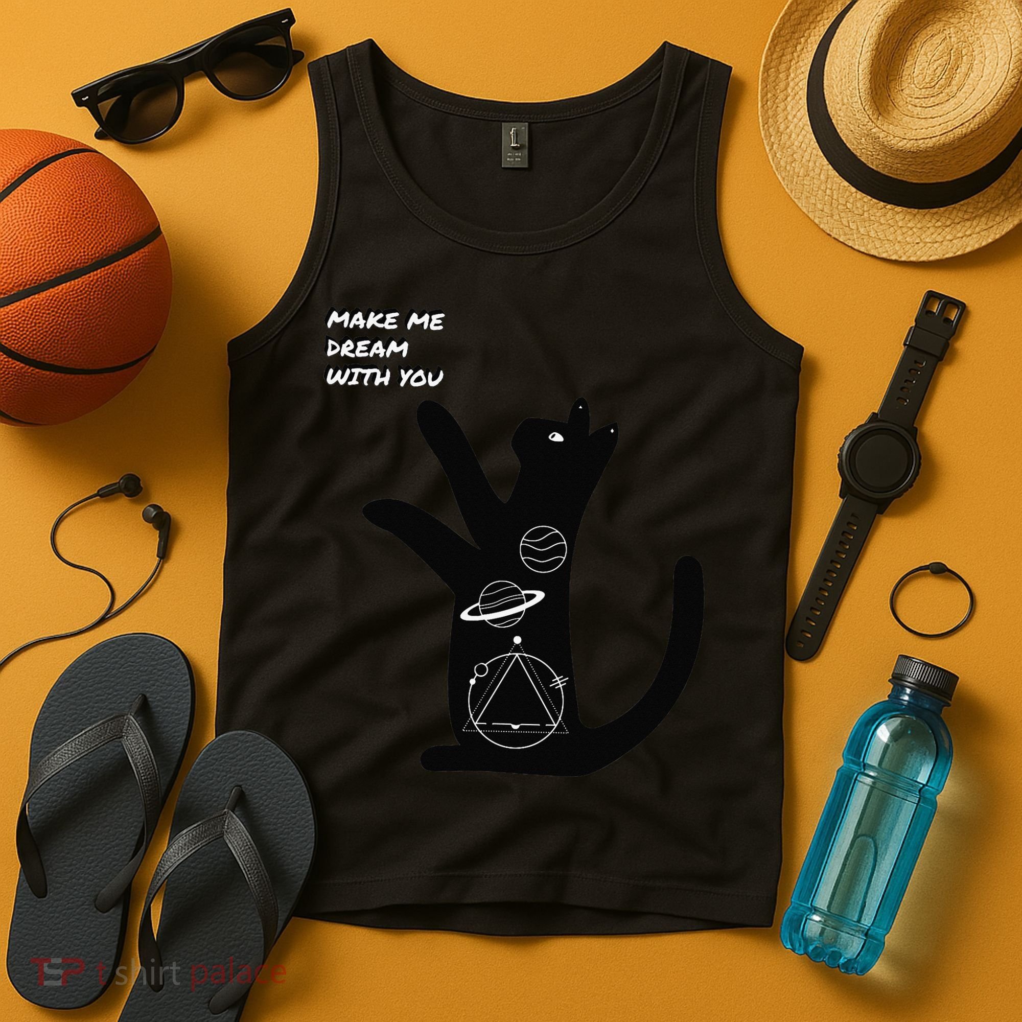 Cosmic Cat Dream Make Me Dream With You Tank Top