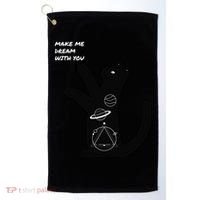 Cosmic Cat Dream Make Me Dream With You Golf Towel thumb 0