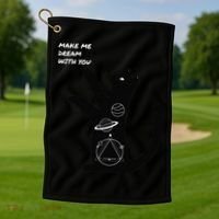 Cosmic Cat Dream Make Me Dream With You Golf Towel thumb 1