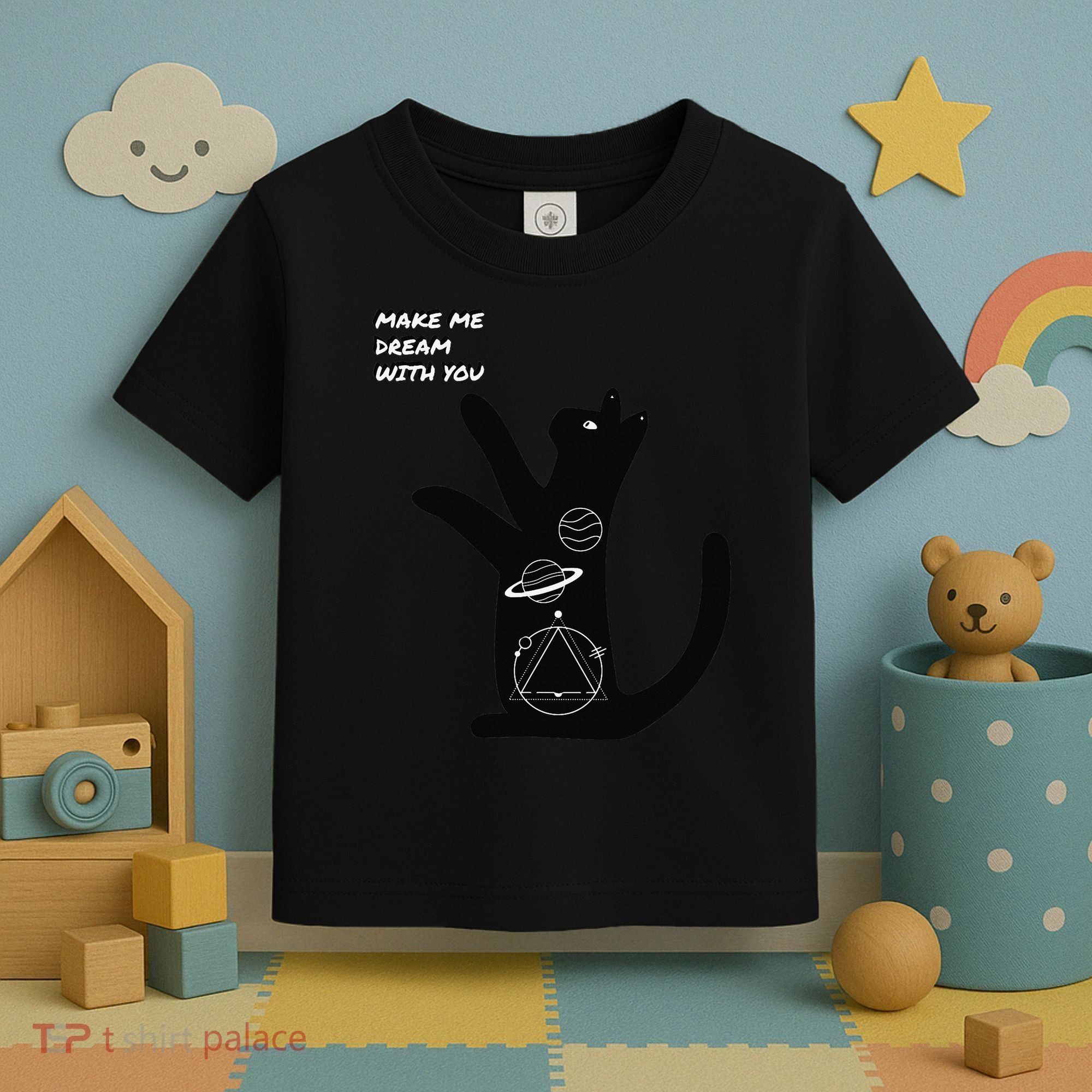 Cosmic Cat Dream Make Me Dream With You Toddler T-Shirt