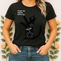 Cosmic Cat Dream Make Me Dream With You Women's T-Shirt thumb 2