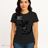 Cosmic Cat Dream Make Me Dream With You Women's T-Shirt thumb 4
