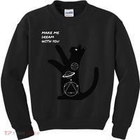 Cosmic Cat Dream Make Me Dream With You Kids Sweatshirt thumb 0