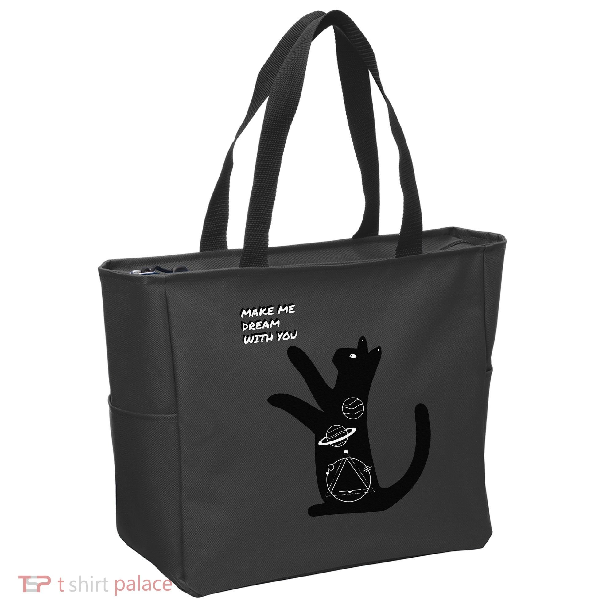 Cosmic Cat Dream Make Me Dream With You Tote Bag