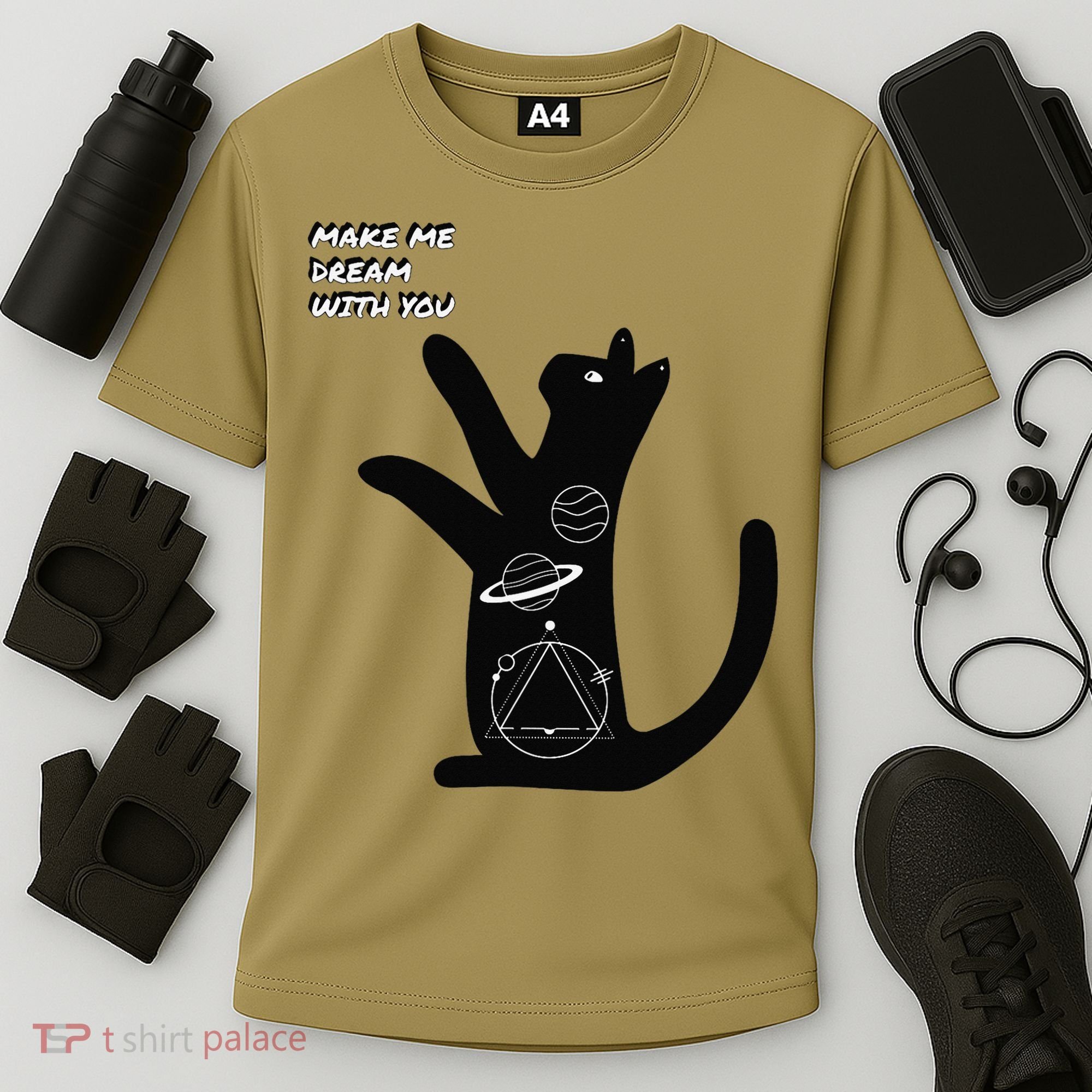 Cosmic Cat Dream Make Me Dream With You Cooling Performance Crew T-Shirt