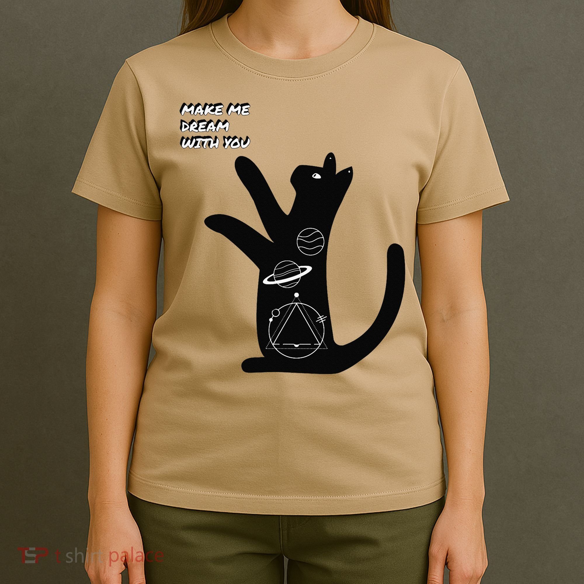 Cosmic Cat Dream Make Me Dream With You T-Shirt