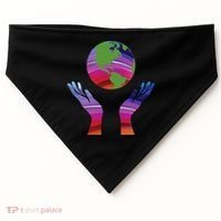 Climate Change Earth Day Global Warming USA-Made Doggie Bandana thumb 0