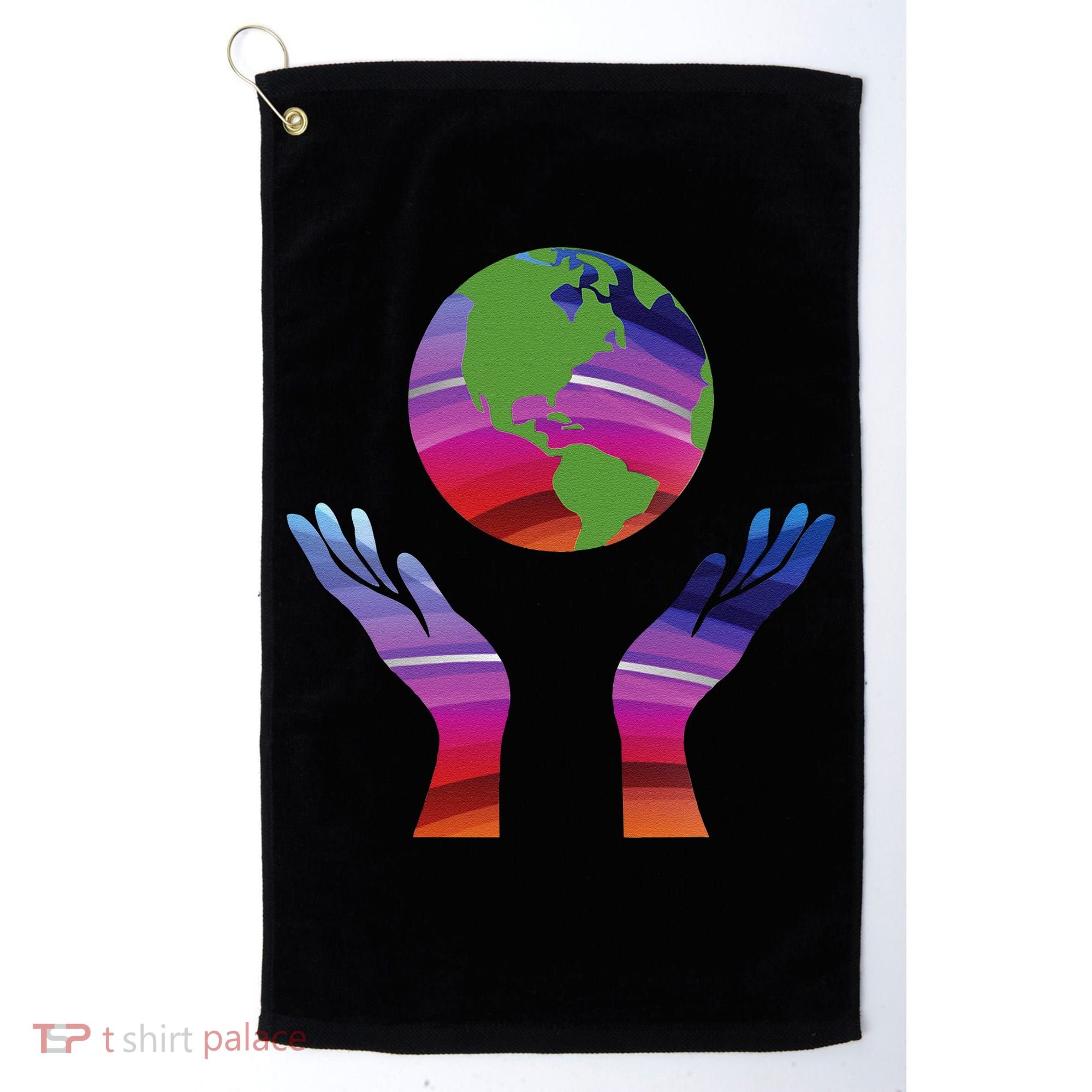 Climate Change Earth Day Global Warming Golf Towel