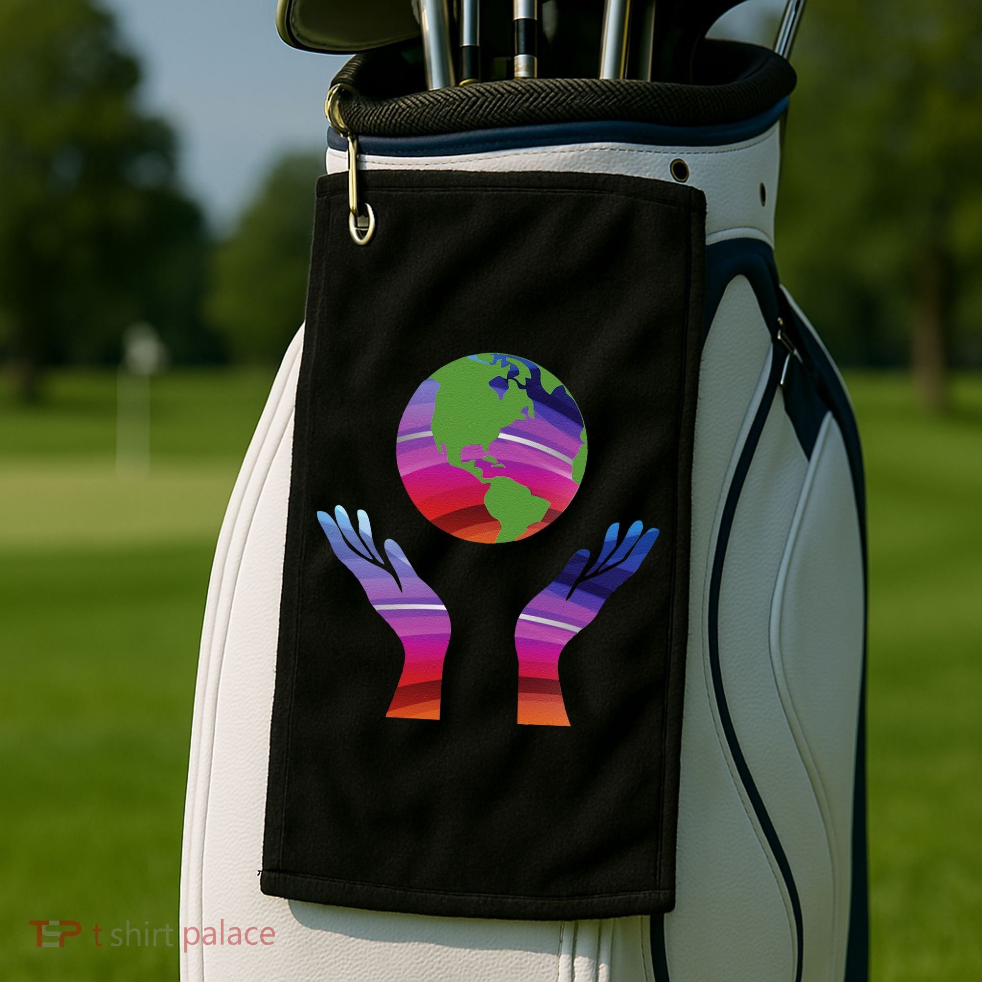 Climate Change Earth Day Global Warming Golf Towel