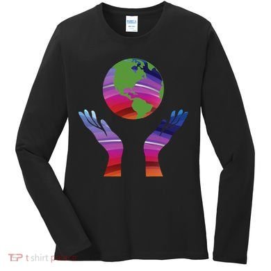 Climate Change Earth Day Global Warming Women's Long Sleeve Shirt