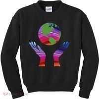 Climate Change Earth Day Global Warming Kids Sweatshirt thumb 0