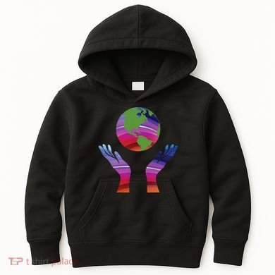 Climate Change Earth Day Global Warming Kids Hoodie
