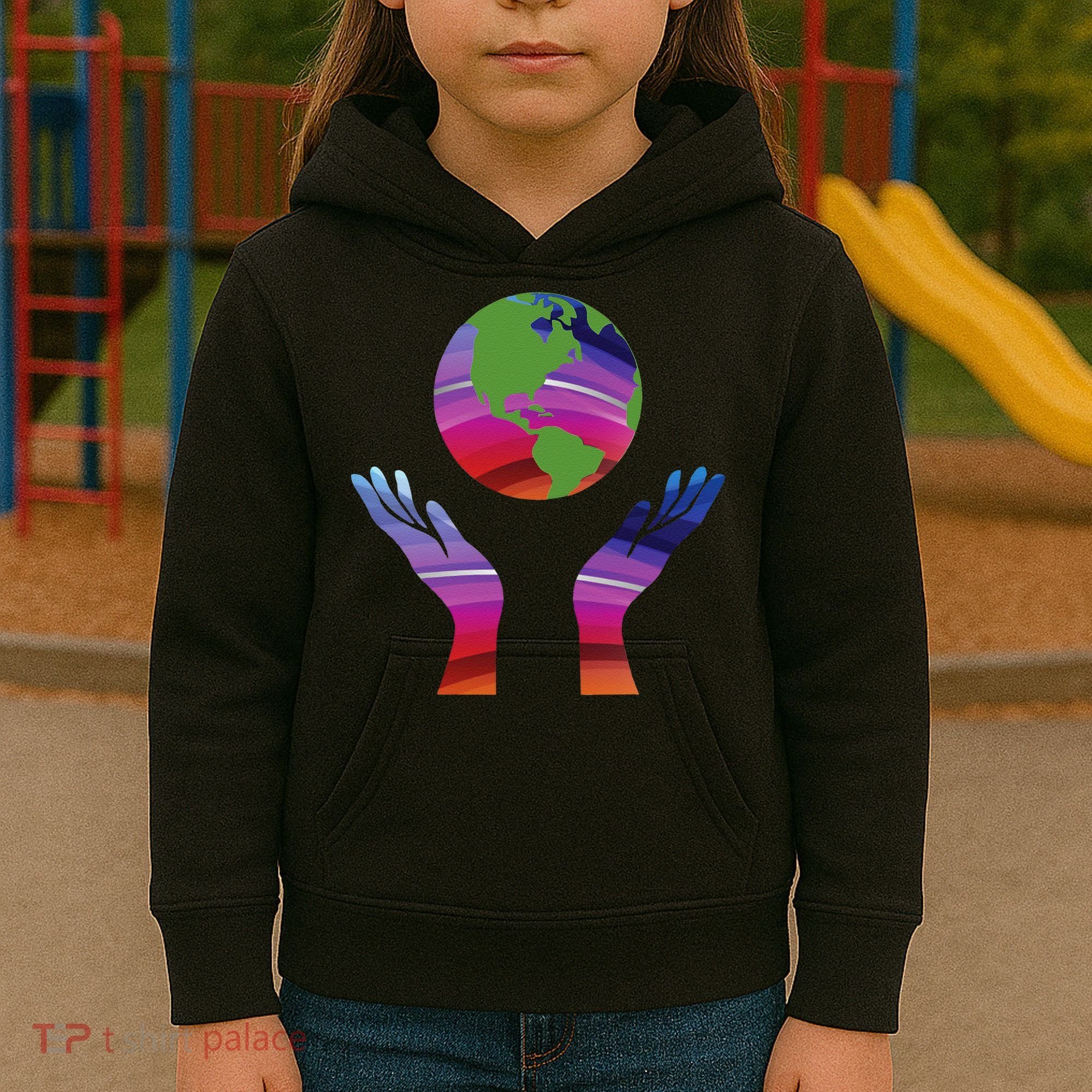 Climate Change Earth Day Global Warming Kids Hoodie