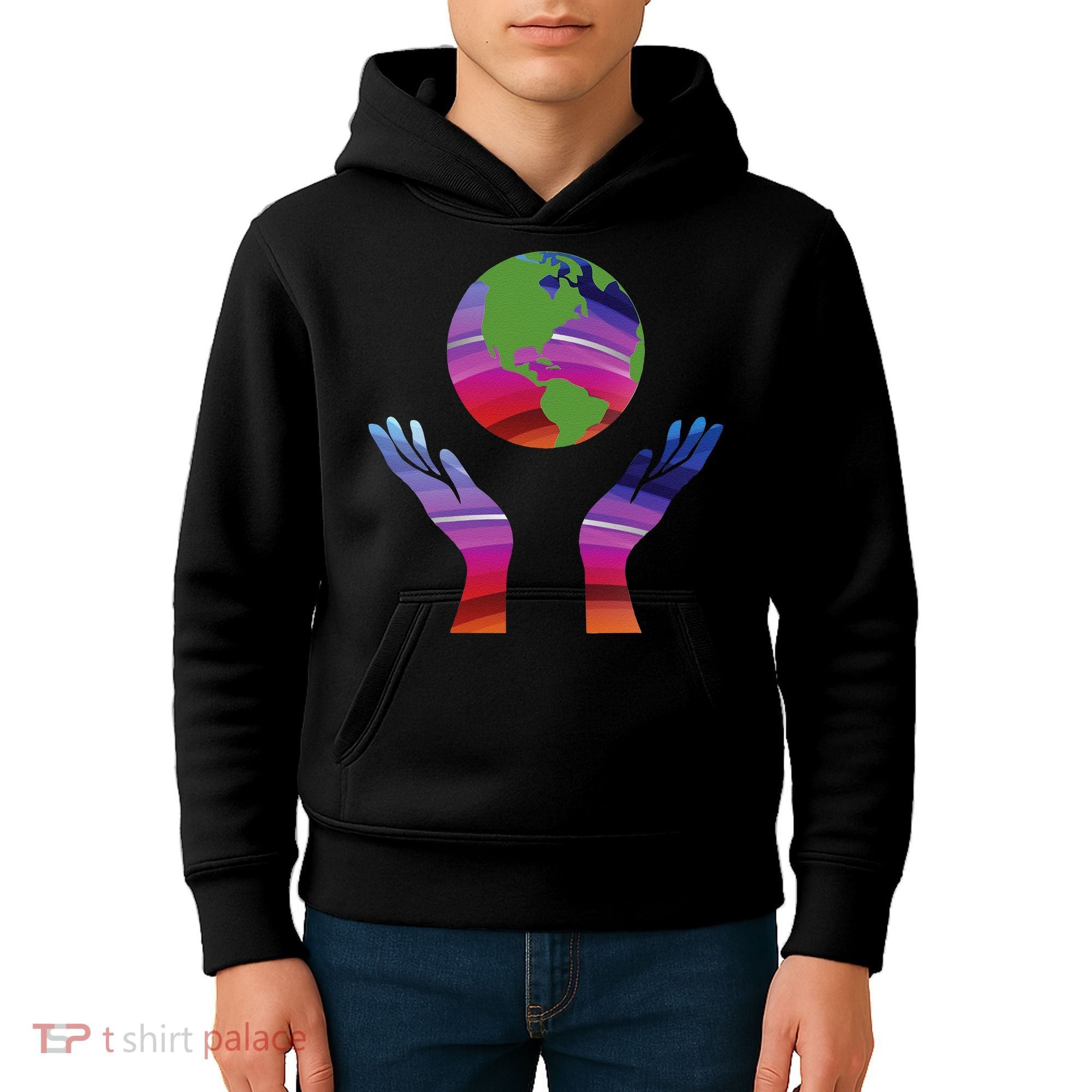 Climate Change Earth Day Global Warming Kids Hoodie