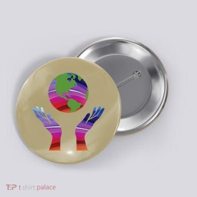 Climate Change Earth Day Global Warming Button