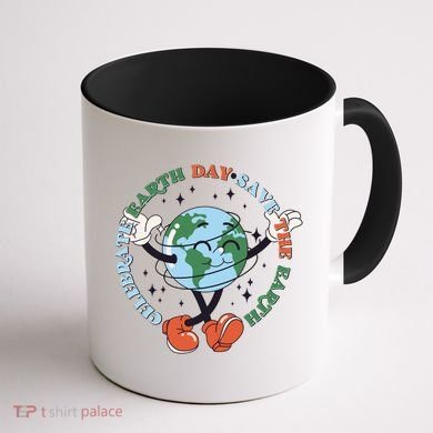 Cute Celebrate Earth Day Save The Earth Coffee Mug back