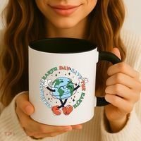 Cute Celebrate Earth Day Save The Earth Coffee Mug thumb 3